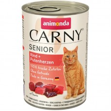 Корм консервований Senior Animonda яловичина і серця індички для сеньорів котів 400 г