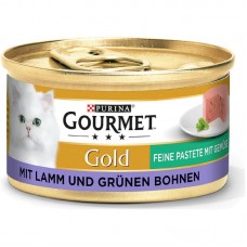 Корм консервований Gourmet Gold ягня паштет для котів 85 г