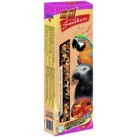 Корм Smakers Snack XXL Vitapol снеки з горіхами і фруктами для великих папуг 2 шт / 250 г