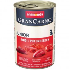 Корм консервований Junior Animonda яловичина і серця індички для молодих собак 400 г